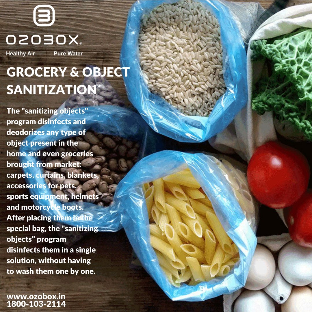 ozobox's tweet photo. Try Ozobox’s Grocery &amp; Object sanitizing program for a hassle-free &amp; guaranteed surface disinfection from the COVID-19 virus and other harmful bacteria. 

https://t.co/IXjqxGdKnM

#ozobox #grocerysanitization #nocorona #covid19 https://t.co/e5y5wYB0er