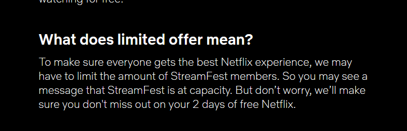 2techboyz's tweet photo. #Netflix says they may 'limit' the no. of StreamFest members but have also said, they'll make sure that you don't miss out.Does this mean, they'll have a limit on the no. of hours of content each account can watch?

Or how is this going to work🤔?
#NetflixStreamFest #NetflixIndia https://t.co/U5ZjxRGnIB