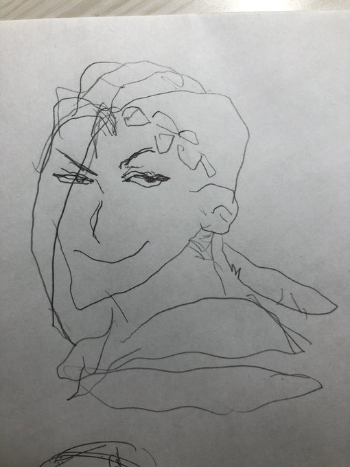 左手で描いた?がかっこ良すぎた。 