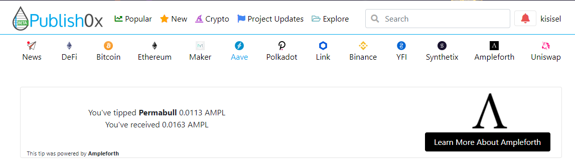 kisisel's tweet photo. @publish0x @AmpleforthOrg My username on
@Publish0x
is kisisel , and I've just tipped an #Publish0x author with $AMPL for #AMPLificationWeekend! https://t.co/LHuw4SGLzi