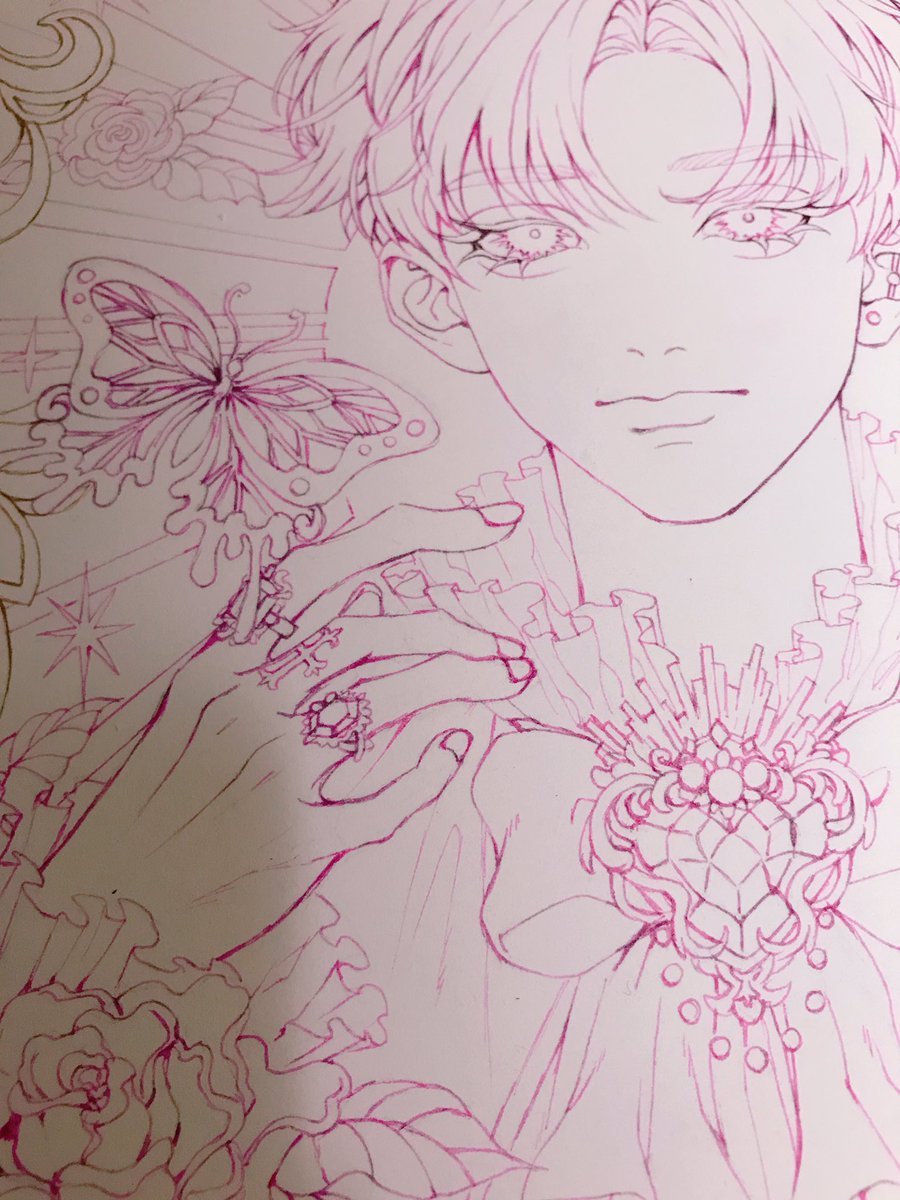 みんなのおかげで完成した線画ですお納めください