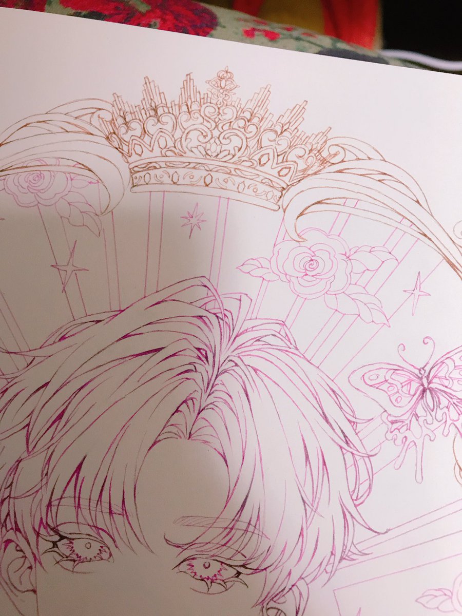みんなのおかげで完成した線画ですお納めください