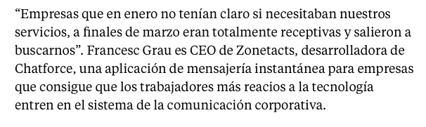 FGrau's tweet photo. Ayer https://t.co/9G8O17G4uU recogió nuestro testimonio sobre cómo facilitamos la Comunicación interna en compañías que aún hoy se sigue usando Whatsapp entre empleados.

Al contrario que el uso de apps de mensajería personal no cumple con el #RGPD y deja expuesto al trabajador https://t.co/7JZJUj0ASb
