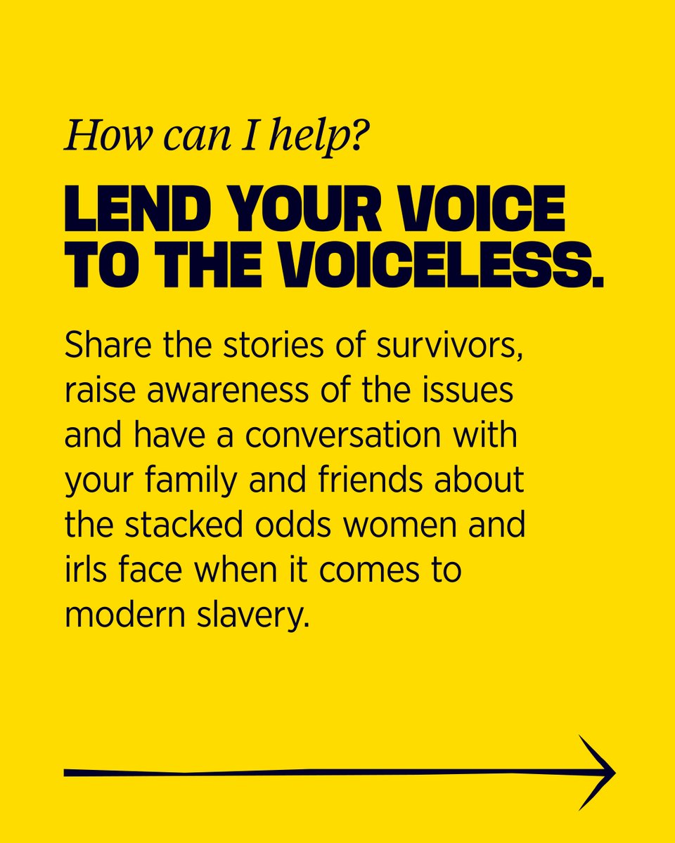 WalkFree's tweet photo. How can I help to end modern slavery?
📣 Ask questions
💵 Vote with your dollar
🧑🤝🧑 Lend your voice to the voiceless
📰 Learn more
#StackedOdds https://t.co/frSVJOxpQr