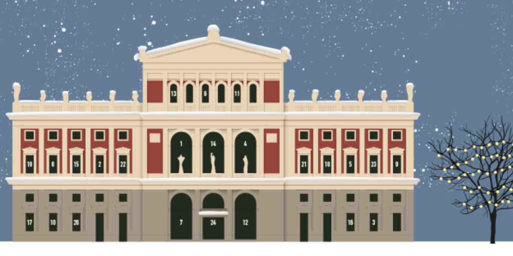Musikverein's tweet photo. 🌲❄️⭐️ #Musikvereinadventkalender ⭐️❄️🌲
Was verbirgt sich hinter all den Fenstern im Musikverein Wien? Öffnen Sie jeden Tag ab dem 1. Dezember ein Fenster auf unserer Facebook-Seite und lassen Sie sich überraschen. Wir wünschen Ihnen viel Vergnügen und eine schöne Adventzeit! 🥰 https://t.co/N3TcMEBaTe