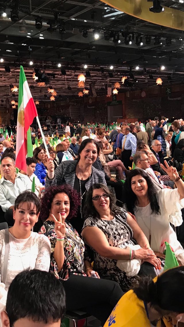 WS4EJ's tweet photo. #اسدالله_اسدي محكوم هست #خميني ملعون نتوانست ما را از بين ببرد تو كه هيچ. 
My friends and I at the #FreeIran Convention(paris2018)with others where Assadollah Assadi was plannto kill us!Ordered by #Iran Regime’s intelligence services.
#ShutDownIranTerrorEmbassies
#IWasATarget https://t.co/RvO78RgBm3