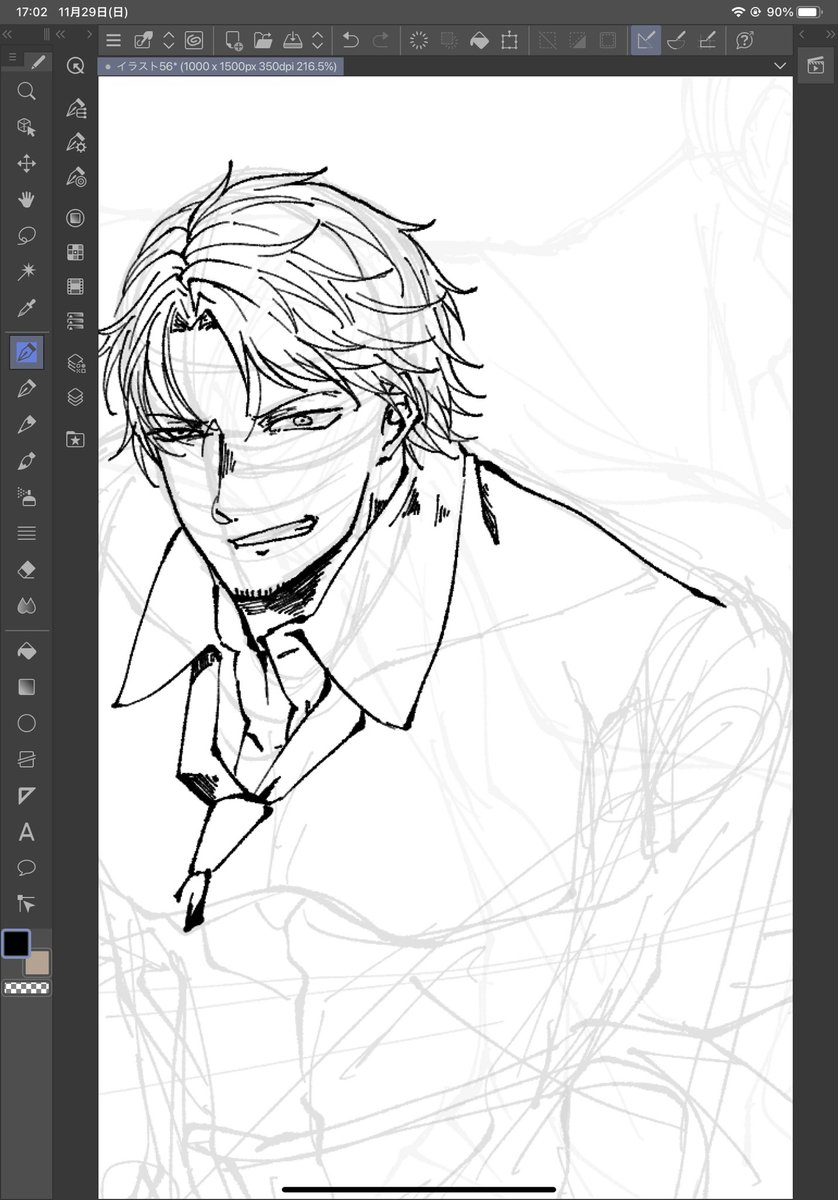 やっぱこういう顔描いてる時が一番健康に良いな 