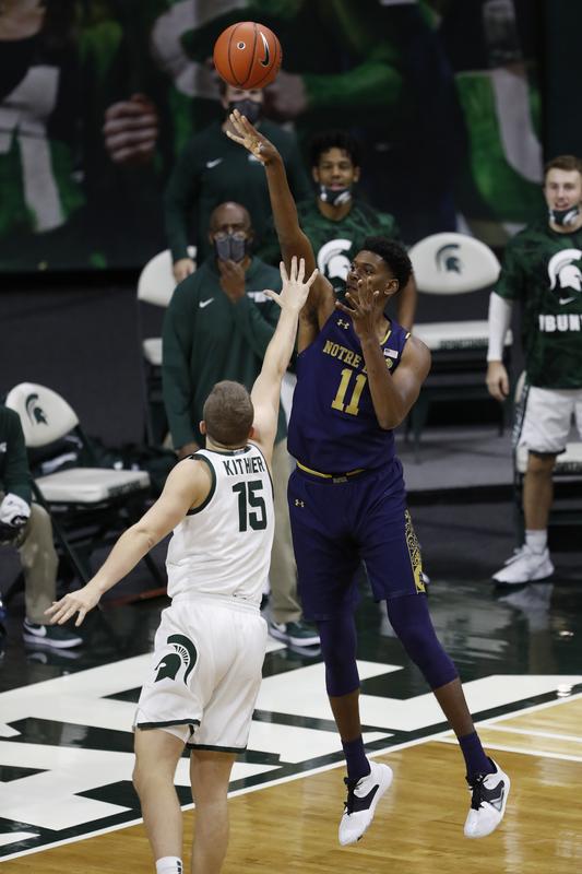 No. 13 Michigan State rolls past visiting Notre Dame https://t.co/nQcsKhZc51 https://t.co/EW8WbOUQuD