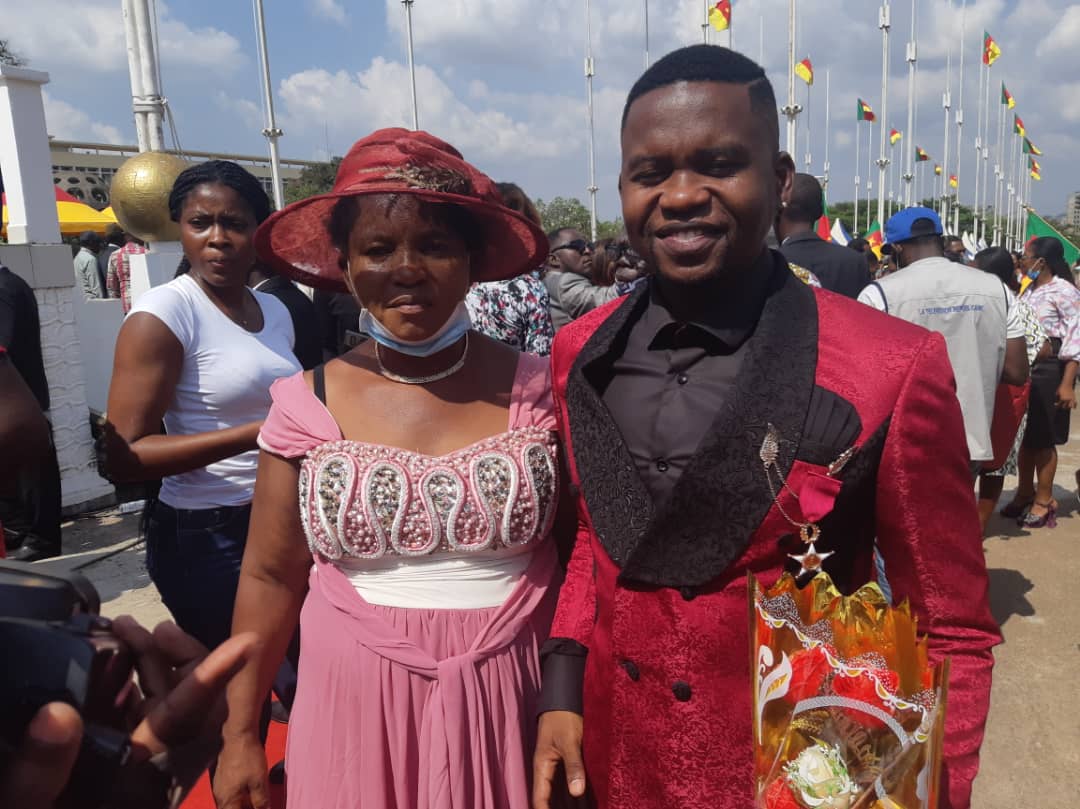 WaxDey's tweet photo. I am now knighted as a Chevalier in the Order of Valour, the highest state recognition, for outstanding contribution to the development of urban music in Cameroon. Sir Wax Dey and mom (twice decorated herself) say THANK YOU to Team Wax #Team237 https://t.co/T6gBY69o1x