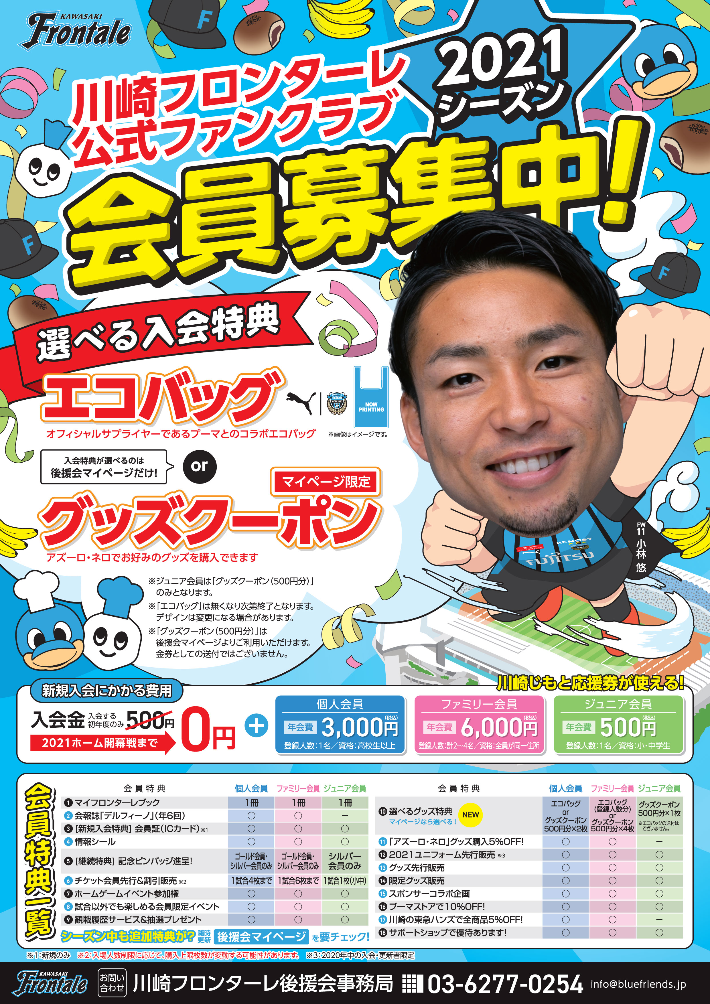 川崎フロンターレ Auf Twitter 21後援会入会 ただいま21シーズン後援会の入会受付中 後援会マイページでお手続きいただくと入会特典をエコバッグ またはグッズクーポンから選択可能 詳しくはコチラをチェック T Co Ylpyo6n3fe 後援会 Frontale