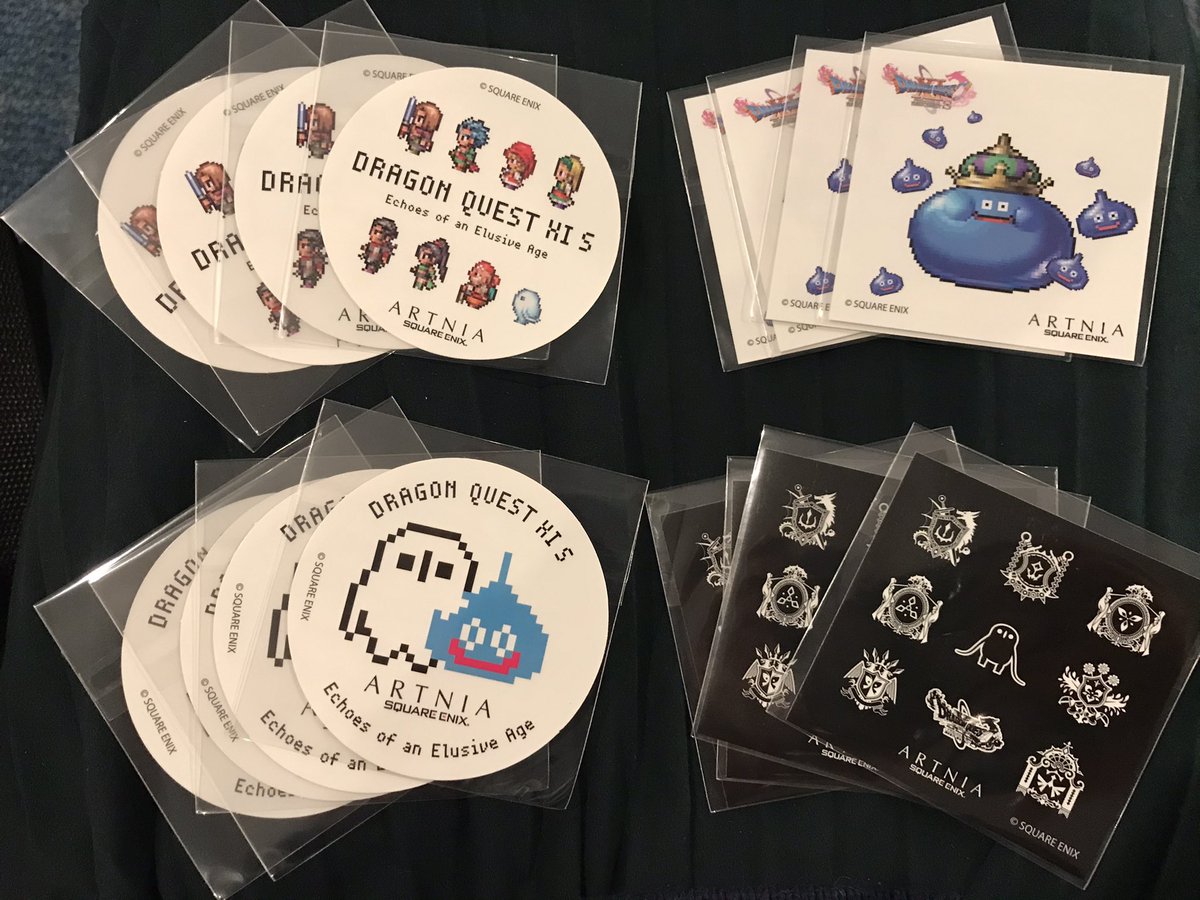 Akira ドラクエxisコラボステッカー 4種類 各4枚 16枚 一体これがどういうことかわかるかね ドラクエグッズ アルトニア