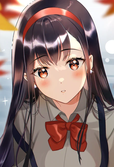 黒髪ロングの文学少女??

#創作 