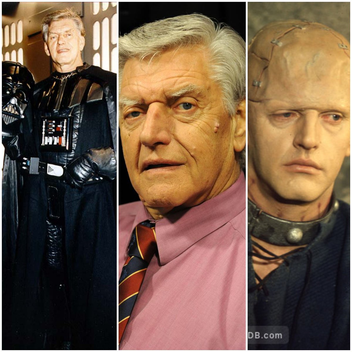 KDSBEL's tweet photo. David Prowse, the man who portrayed Darth Vader and Frankenstein's monster, died at age 85. RIP and may the force be with you. #starwars #hammermovies #davidprowse #rip https://t.co/GuOzbOrFSn
