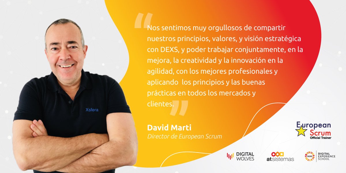 ¡Qué buenas noticias os traemos hoy!🙌🏼

<a href="/europeanscrum/">European Scrum</a>  y <a href="/DEXS_School/">Digital Experience School</a> han firmado un acuerdo como partners estratégicos y prioritarios. Así #DEXS se consolida como centro formador y certificador de primer nivel de #Agile, #Scrum, #Kanban, #Lean ... 

🔗 europeanscrum.org/inicio.html?ut…