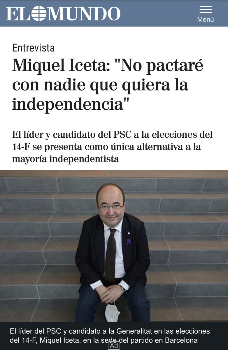 ¡Me parto! Le ha faltado añadir: “para eso ya está Sánchez...”