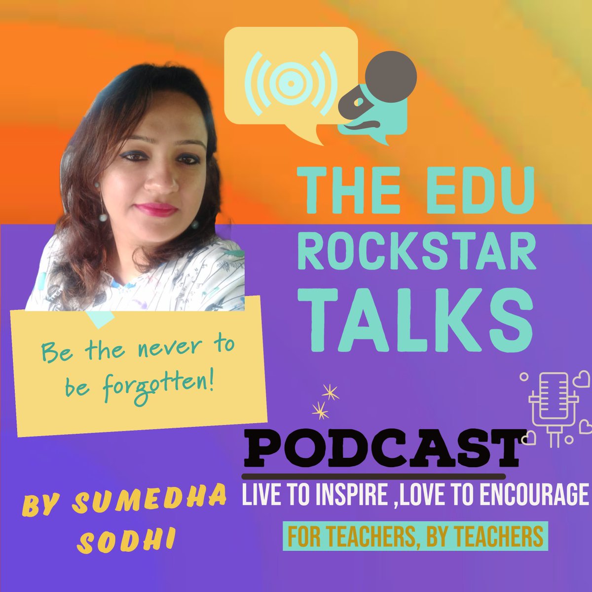 sodhisumedha's tweet photo. #Podcastlaunch
I am excited to announce that I am starting a podcast "The #EduRockStar TALKS" 1st episode is releasing tomorrow. Find me on Spotify, Apple Music, Google Podcast. Stay tuned. Thank you @WondersWizards @jyotichopra_ @ashokkp for mentoring and unparalleled support https://t.co/xidbIoPr9I