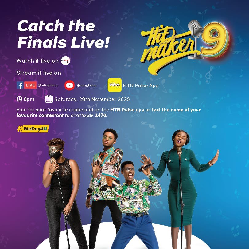 CharterhouseGH's tweet image. The Ultimate Showdown is here!After weeks of entertaining Gh,it's now time 2 know who wears e #MTNHitmaker Season 9 crown.Will it b @Koby_tuesday @achiaamusic @gabinova_official or e mysterious girl @adepa_music? Catch e grand finale live via our pages on MTN page #UnlockYourFlow
