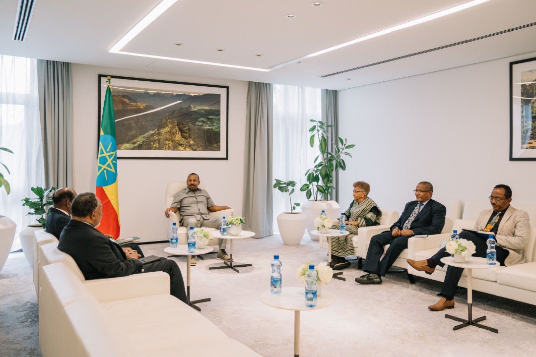 My utmost gratitude to President ⁦<a href="/CyrilRamaphosa/">Cyril Ramaphosa 🇿🇦</a>⁩ &amp; his Special Envoys for their concerted effort to understand our rule of law operations. Receiving the wisdom &amp; counsel of respected African elders is a precious continental culture that we value greatly in Ethiopia.
