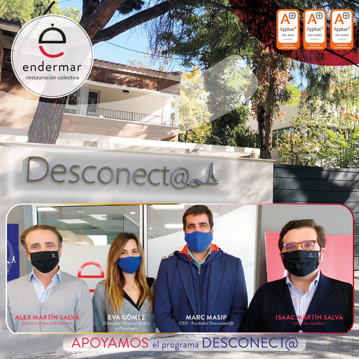 Endermar_'s tweet photo. @endermar_ apoyará @psicodesconecta "Desconect@"​ centros dedicados a enseñar a hacer un buen uso de las nuevas tecnologías sin crear dependencia.

El acuerdo de colaboración tiene un claro compromiso por la comida sana.

@MarcMMasip #MarcMasip

Artículo:
https://t.co/WSWPenyIja https://t.co/GBSJSEeflX