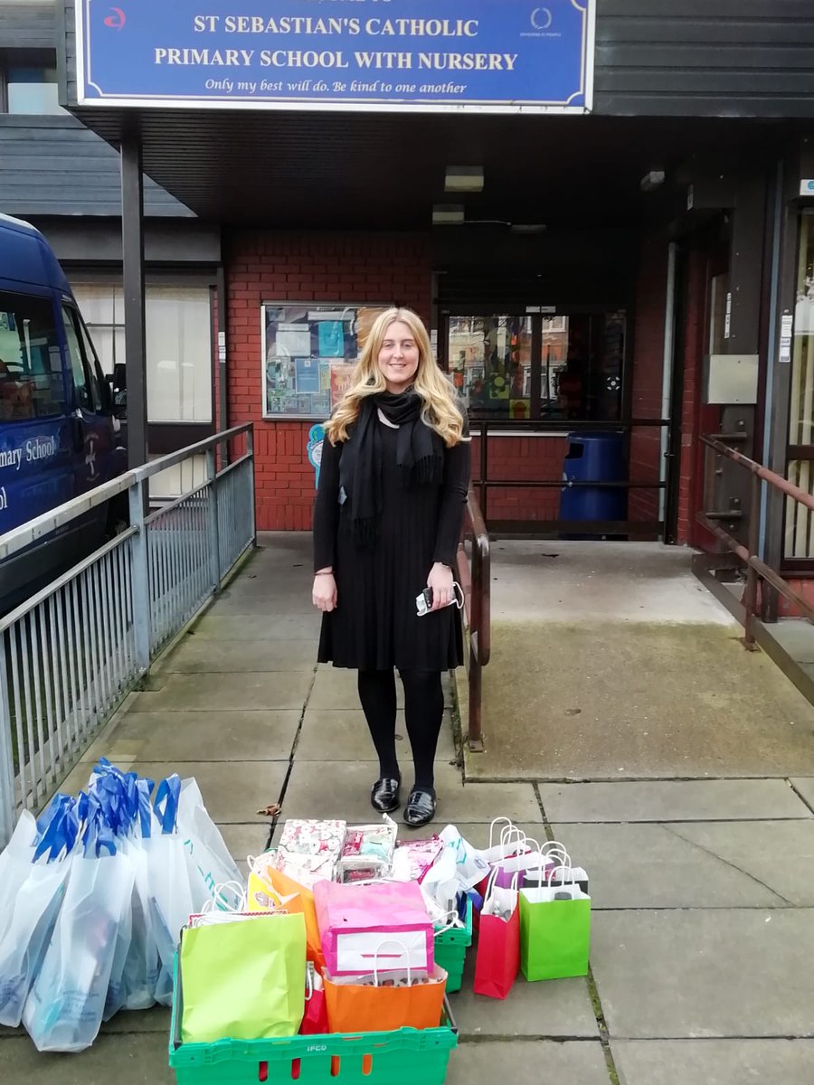 WestDerbyRotary's tweet photo. Yesterday our Club Secretary Jerry Webster had the pleasure of delivering Christmas Packs to children @StSebastiansPri and @StCuthbertsPri well as the @TomHarrisonOrg https://t.co/q6A4g8m4JC