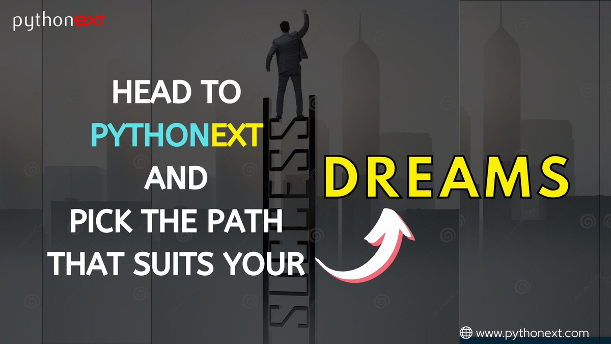 pythonext's tweet image. Book a free counselling session and give a headstart your career with Pythonext. Link : pythonext.com
#python #pythonprogramming #development #coding #pythoncoding #pythontraining #pythontutorials #coderlife #developerlife #programmer #computer #CodingBootcamp #code