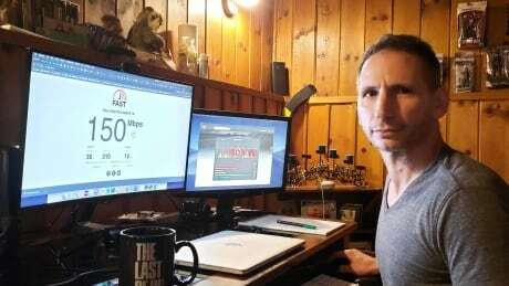 CBCNB's tweet photo. Elon Musk's satellites now streaming to some rural NB homes: https://t.co/tps09Djw2k https://t.co/RHN153yPZu