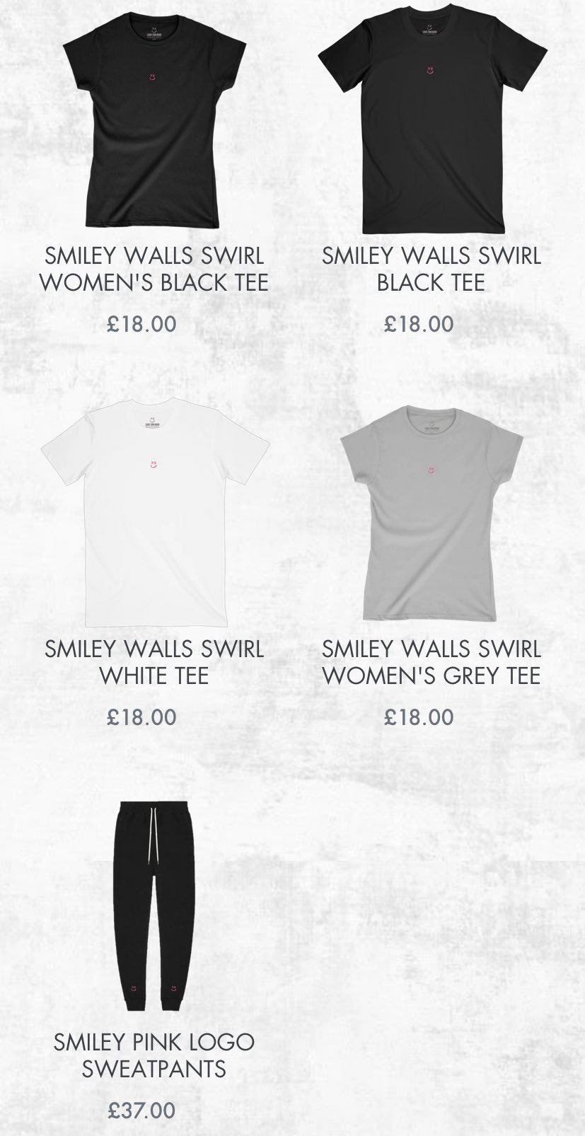 Louis Tomlinson News on X: #Update  Here are all of the remaining  products from Louis' online merch store! The majority of the apparel are  sold out in the smaller sizes! Shop