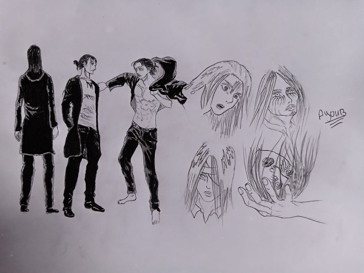 AyoubYeager's tweet photo. #AttackonTitan134  #aot134spoilers #shingekinokyojin  #SNK #حرق_هجوم_العمالقة 
مو�� حلو تنزل تصاميم الشخصيات بدون العراب 
عشان هيك حاولت أرسم تصاميم له رغم أنها بيض بس أرجو أن تتقبلوها 😅 https://t.co/xi9LUrVNjo