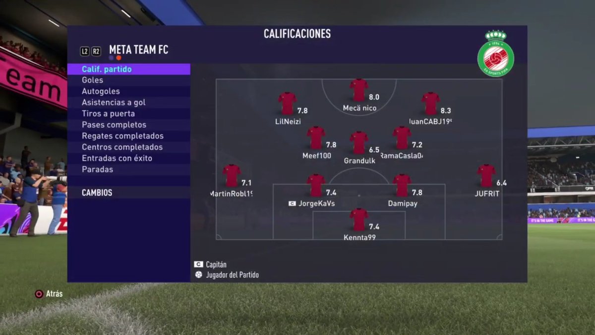 MetaTeamGaming's tweet image. Resultados por La Liguilla de @IESAFIFAar🇦🇷
El equipo logró el 6 de 6 para terminar en los primeros lugares esta semana 💪🏻

📅Fecha 9
Vs Libre 4 (WO)
⚽️1-0 🙂✅ 

📅Fecha 10
Vs Liniers eSports
⚽️2-0 🙂✅

#FIFA21 #ClubesPro #FIFA 
#ProClubs #SomosMeta #MetaTeam #BuenViernes