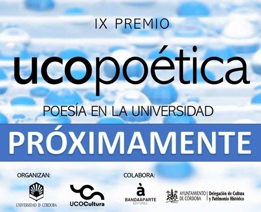 #UNIVERSIDAD | RT <a href="/UCOCultura/">UCOCultura</a>: 📢Próximamente Ucopoética IX <a href="/UCOCultura/">UCOCultura</a> <a href="/Univcordoba/">Universidad Córdoba</a> ¡A escribir ✍️✍️! Volvemos a inundar de poesía las universidades públicas de Andalucía.