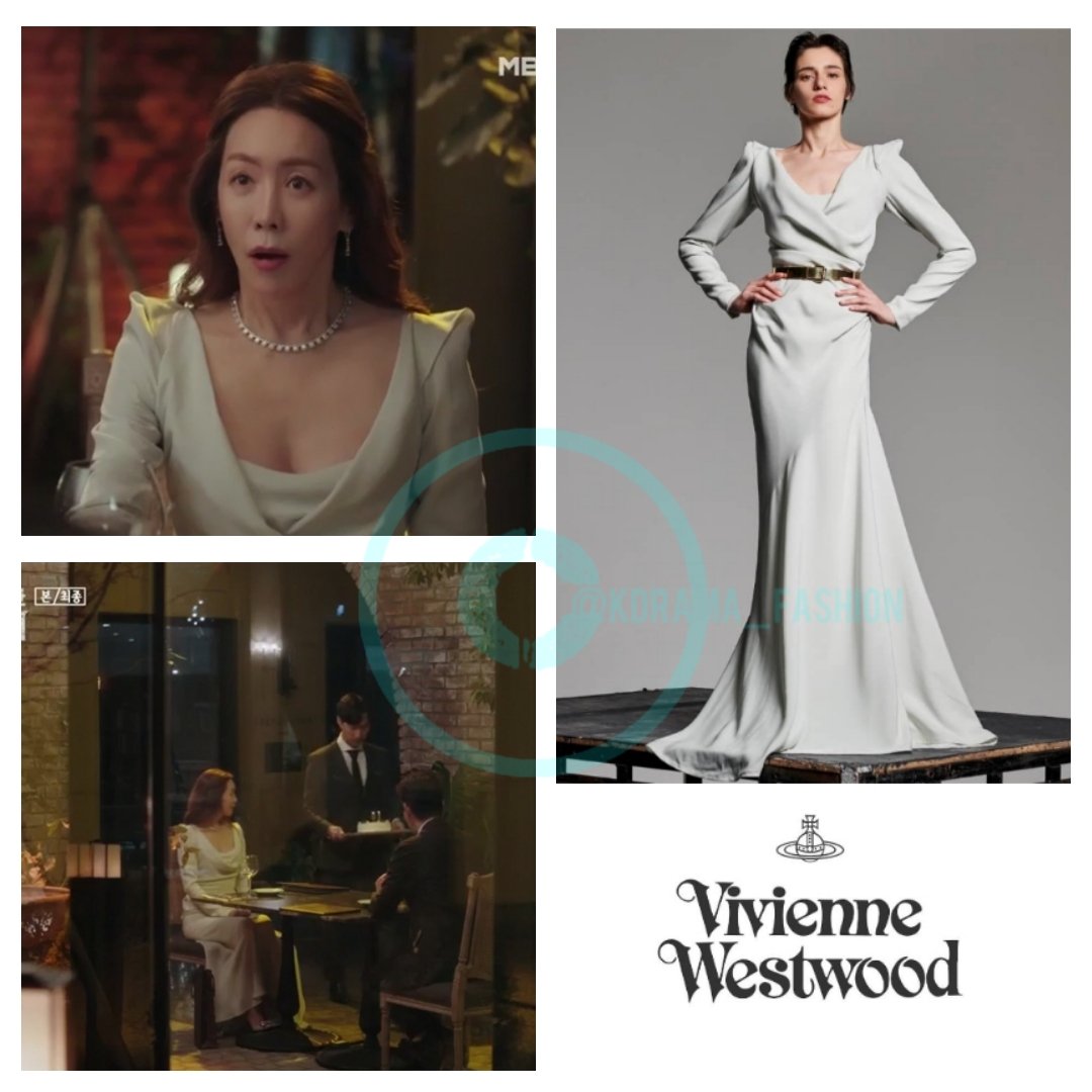 Kim Jung-Eun wore VIVIENNE WESTWOOD Satin Dress (Sold Out) in My Dangerous Wife Episode 16. #kimjungeun #김정은 #나의위험한아내 #드라마패션 #비비안웨스트우드 #VIVIENNEWESTWOO...