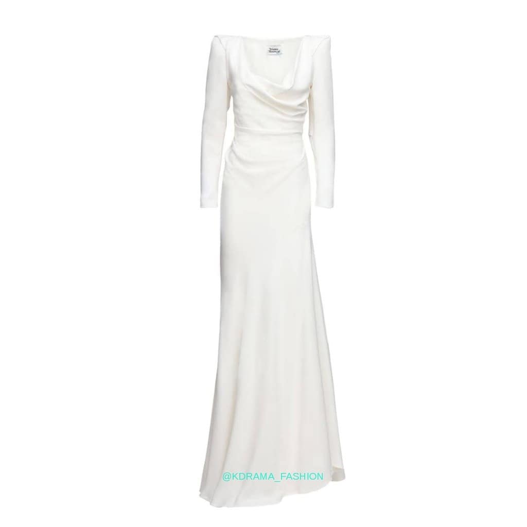 Kim Jung-Eun wore VIVIENNE WESTWOOD Satin Dress (Sold Out) in My Dangerous Wife Episode 16. #kimjungeun #김정은 #나의위험한아내 #드라마패션 #비비안웨스트우드 #VIVIENNEWESTWOO...