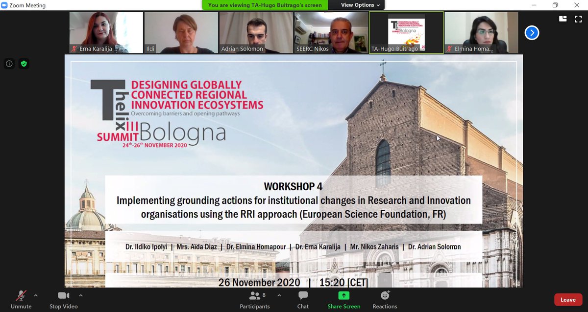 GRRIP_PROJECT's tweet photo. GRRIP was delighted to take part in yesterdays Triple Helix Summit along with @GRACE_RRI and @FIT4RRIEU on the power of #RRI in institutional change. @ErnaKaralija and @elminahoma presented on behalf of GRRIP. Thanks to everyone who took part in this enlightening event. https://t.co/alklewpuPk