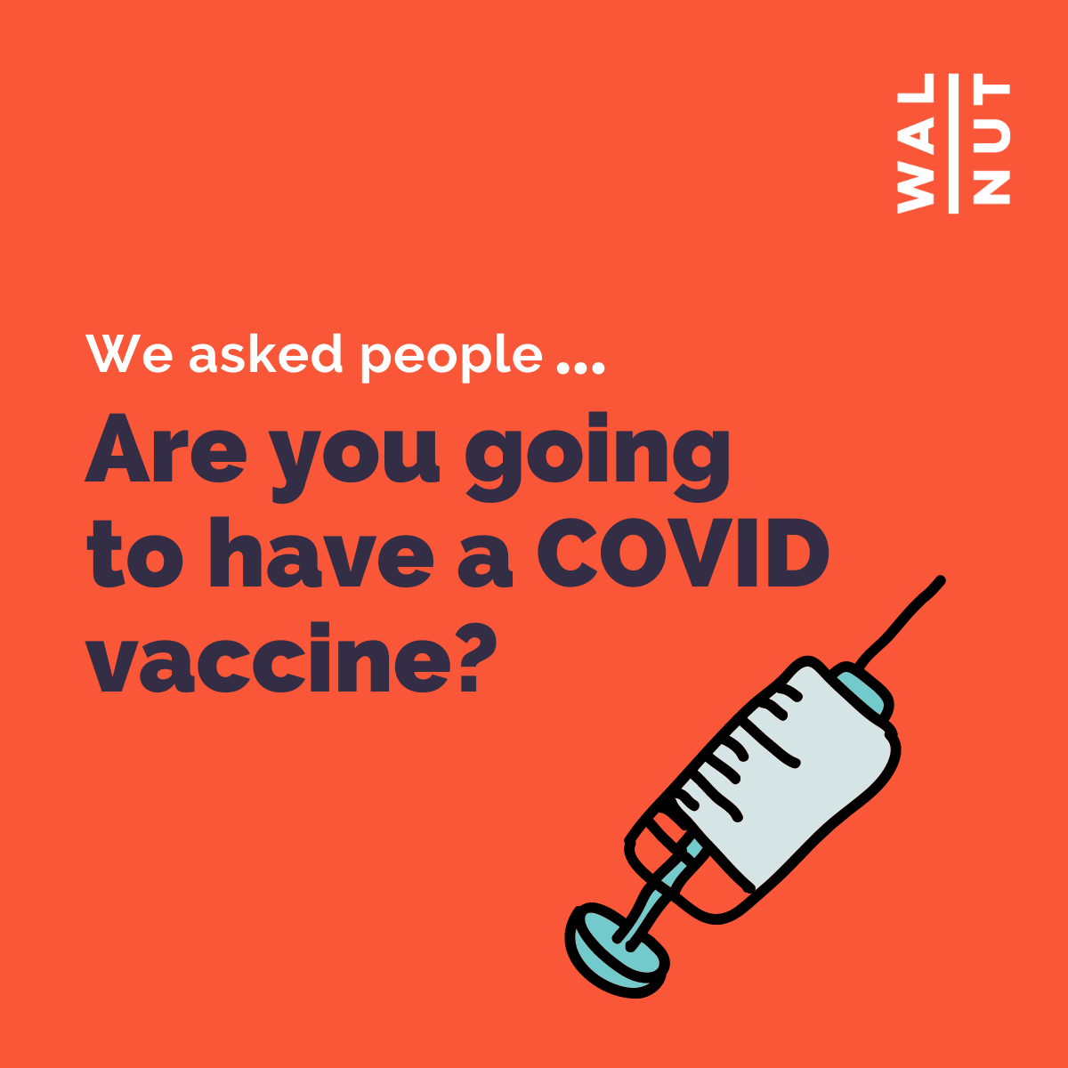 WalnutUnlimited's tweet photo. Using implicit testing back in June on our data around #coronavirus, we discovered explicit willingness to take the vaccine was high, but reaction time testing showed there was a great deal of #uncertainty. Reaction time testing can better help predict future behaviour! https://t.co/VVb4DfNQr0