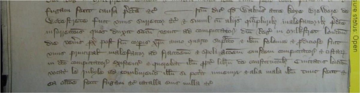 In an indictment dated to 1381 (the year of the Peasants’ Revolt), we see that Walter atte Keye, a brewer, of Wood Street, went to the London Guildhall, which was in the parish of St Laurence, Old Jewry.: The National Archives, KB 27/482, Rex rot. 43
