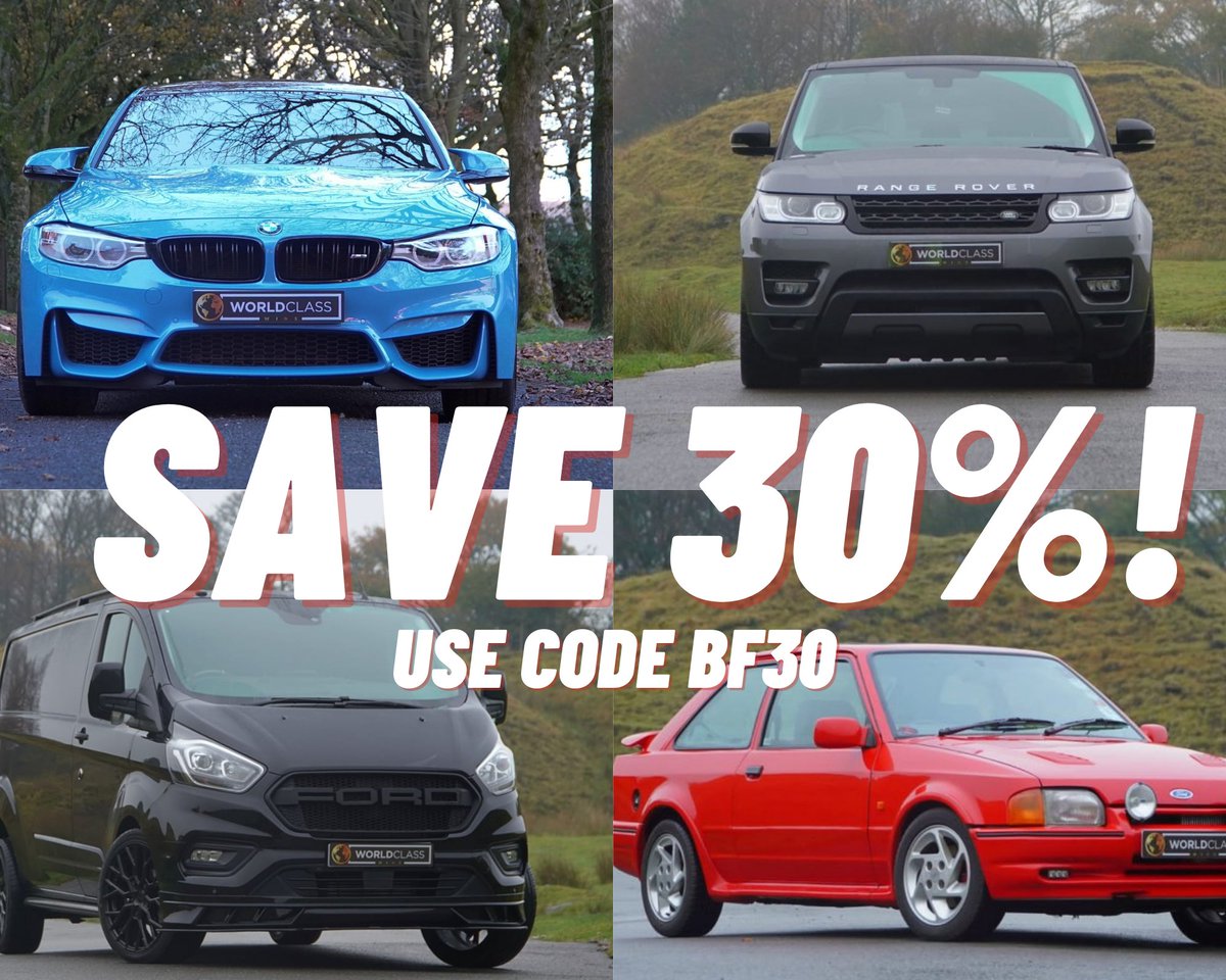 worldclasswins's tweet photo. Don't forget our Black Friday Offer!  Save 30% on tickets for all 4 of our car prizes - visit https://t.co/x4Fe4Pc8ni and enter BF30 at the checkout to save.  #blackfriday #BlackFridayuk https://t.co/F2MHqTXmDv