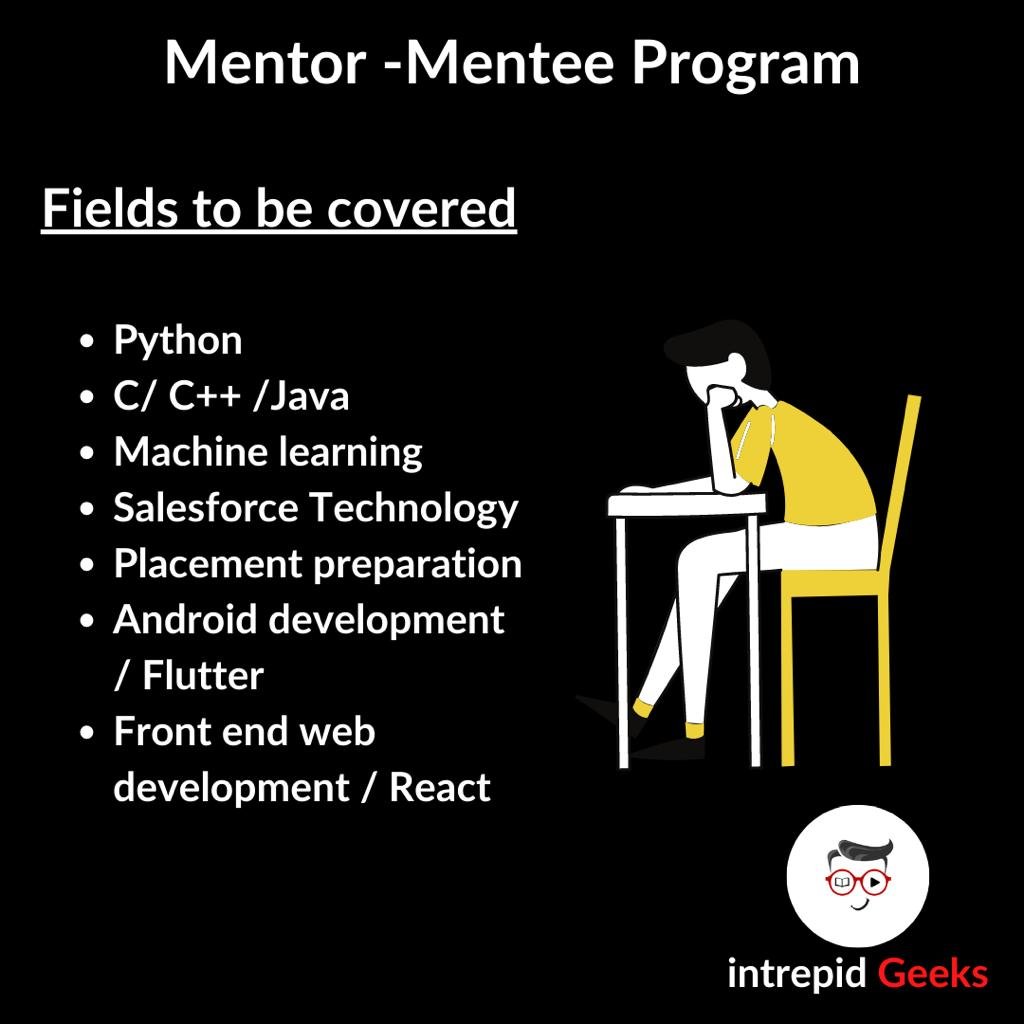IntrepidGeeks's tweet photo. The wait is finally over✨😎
Intrepid Geeks' Mentor-Mentee Community is launching today.🚀

Get ready for a 2 week interactive program filled with lots of learnings!

#intrepidgeeks #mentorship #mentee #tech #mentormenteecommunity #education #program https://t.co/FgzheDaK0I
