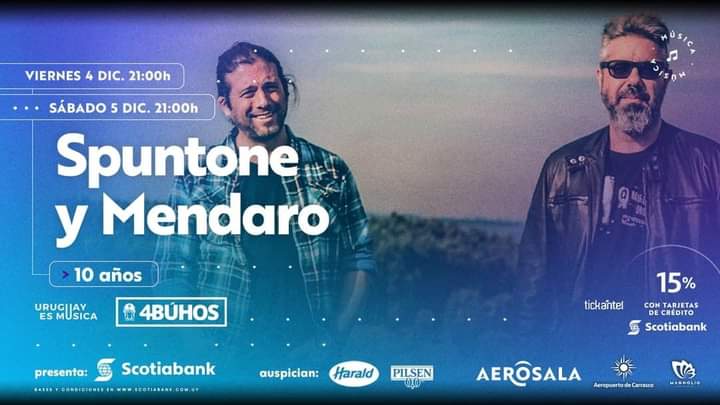 El viernes y sábado que viene <a href="/spuntonemendaro/">Spuntone y Mendaro</a> empiezan a pegarle una patada en el traste al 2020 en <a href="/AeroSalaUy/">AeroSala 🛬</a>
Ahí nos vemos!!