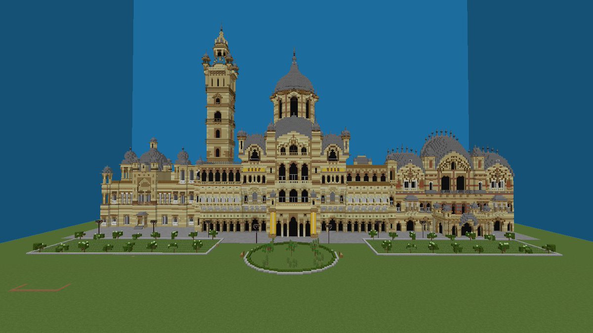 HurCapan's tweet photo. Laxmi Vilas Palace, Vadodara.
Built on @BuildersRefuge 
#minecraft #minecraft建築コミュ https://t.co/pia6jDxhTA
