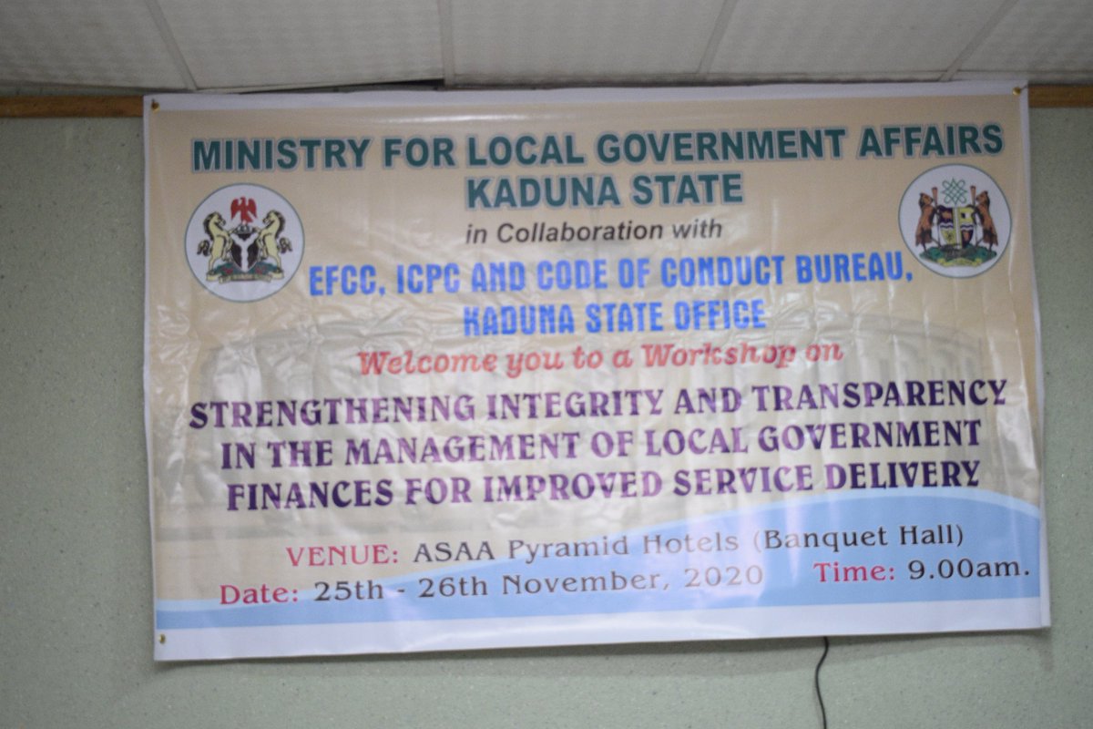 LgAuditors's tweet photo. Corruption has distorted the cycle of income by misleading savings &amp; subsequently investment through leakages- Atiku Musa, Auditor General for LG @ a 2 day workshop on managing LG finances for improved service delivery,organized by d Min of LG  @elrufai @DepGovKaduna https://t.co/STiDyXOTMv