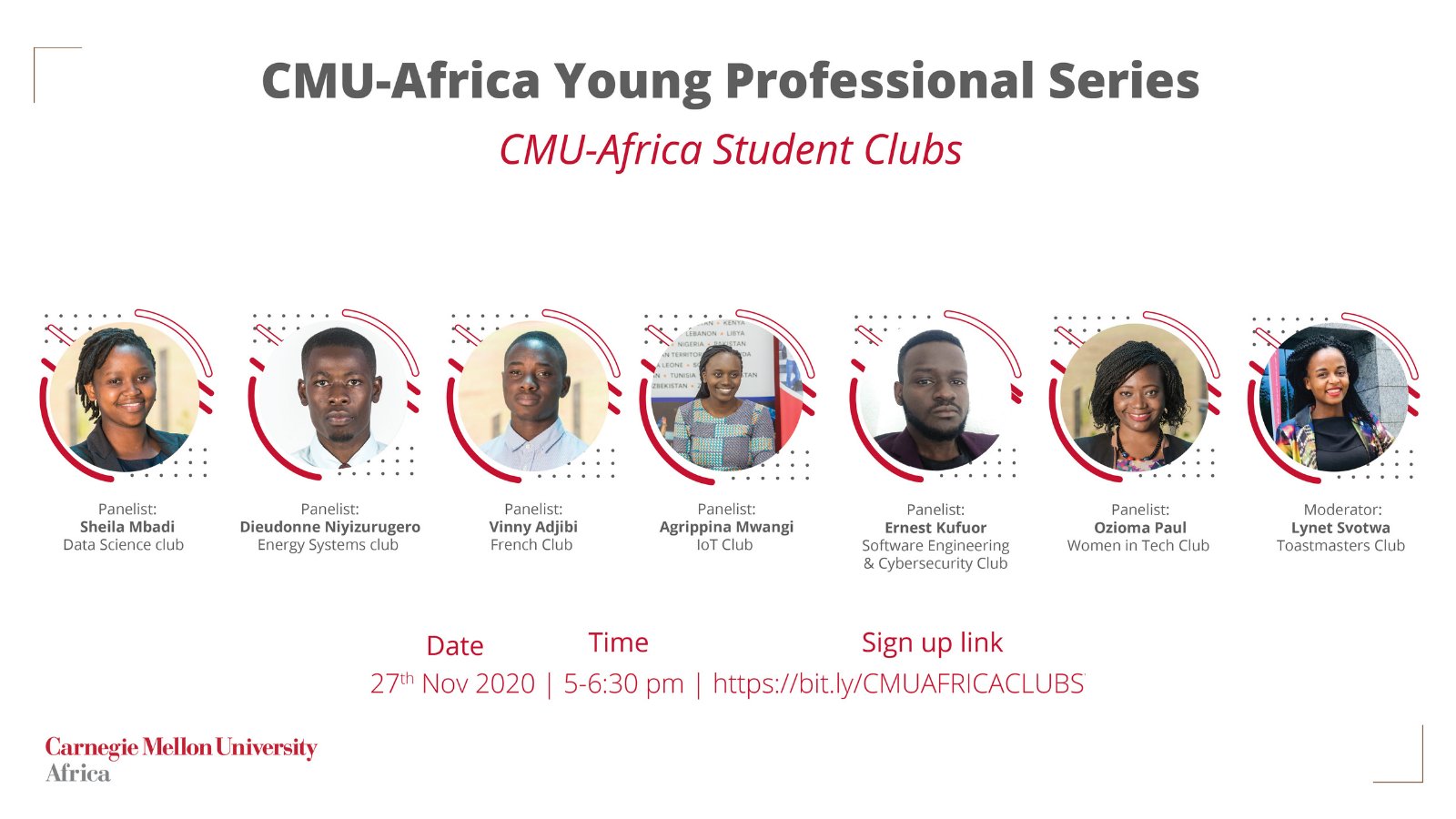 Carnegie Mellon University Africa on Twitter "Happening today at 5PM