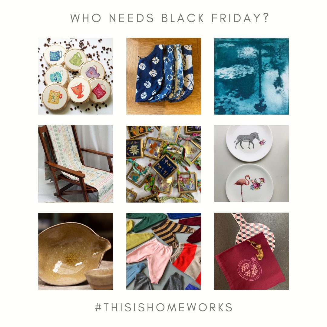 thisishomeworks's tweet photo. Who needs Black Friday?!
💜🧡💚💙
#shopsmall #shoplocal and #supportsmallbusiness this Christmas at #thisishomeworks - 6 & 13 December, 10-2 at Salusbury Primary School, NW6 6AR
#jewellery #printmaking #ceramics #textiles #homeworkschristmasbazaar #queenspark #kensalrise https://t.co/L0eldAnrTZ