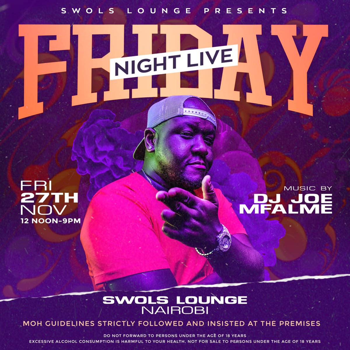 swolslounge's tweet photo. Its D-Day...FRIDAY NIGHT LIVE with DJ Joe Mfalme ,kicking off from 12 Noon to 9PM,if you know you know!

Beefeater + 2 Mixers @ KSH 3000

#swolslounge
#joemfalmelive
#WakeUpWithG
#MainaAndKingangi
#BBIAccommodatesAll
#JumiaBlackFridays https://t.co/7EJ8PybAch