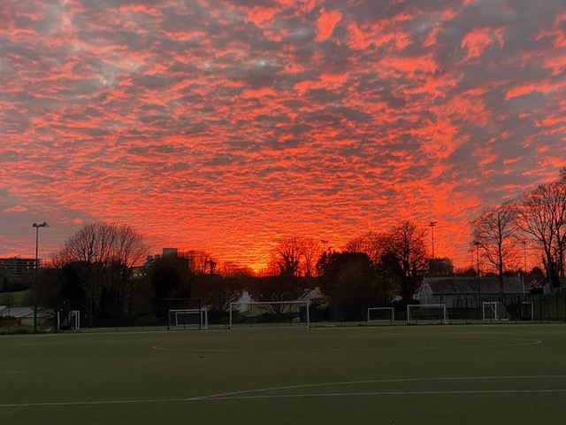 DHSBGetAhead's tweet photo. This week we have had lots of homework completed, ranging from drama, year 11 maths, computer coding, music. The boys have a great rapport with us and it is lovely to see them reinforce their learning. This week was finished off with a beautiful sunset. @DHSBoys https://t.co/oBOuJCjF6y