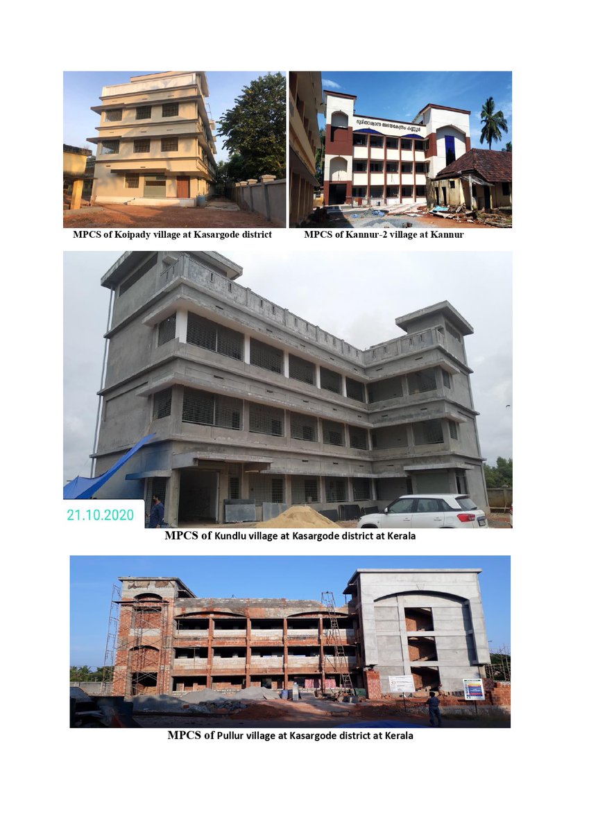Progress of MPCS in the State of Kerala.