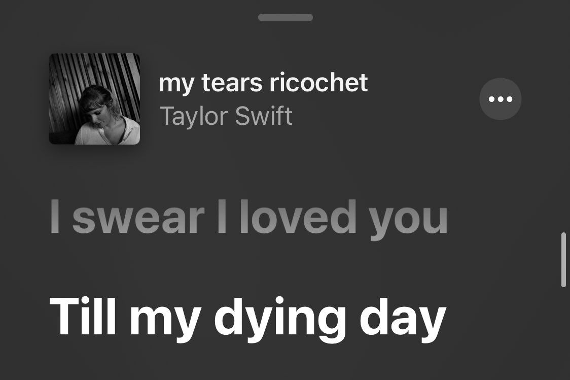 She ‘died’ on the 6th album...reputation...which was also the last album she made under Big Machine label