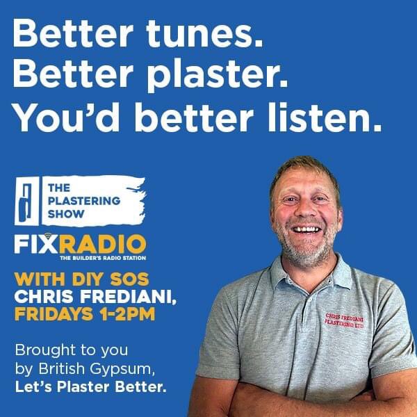 GaryB_BG's tweet photo. It’s Friday It’s the Plastering Show on @FixRadioUK @ 1pm with @chrisandjules, no Jules though and sponsored by @britishgypsum Get ready for a shock next week it’s on Tuesday 1/12 @ 6pm for a live show and a chance to win a dewalt mixer
#letsplasterbetter https://t.co/Yq5jIwBqIZ