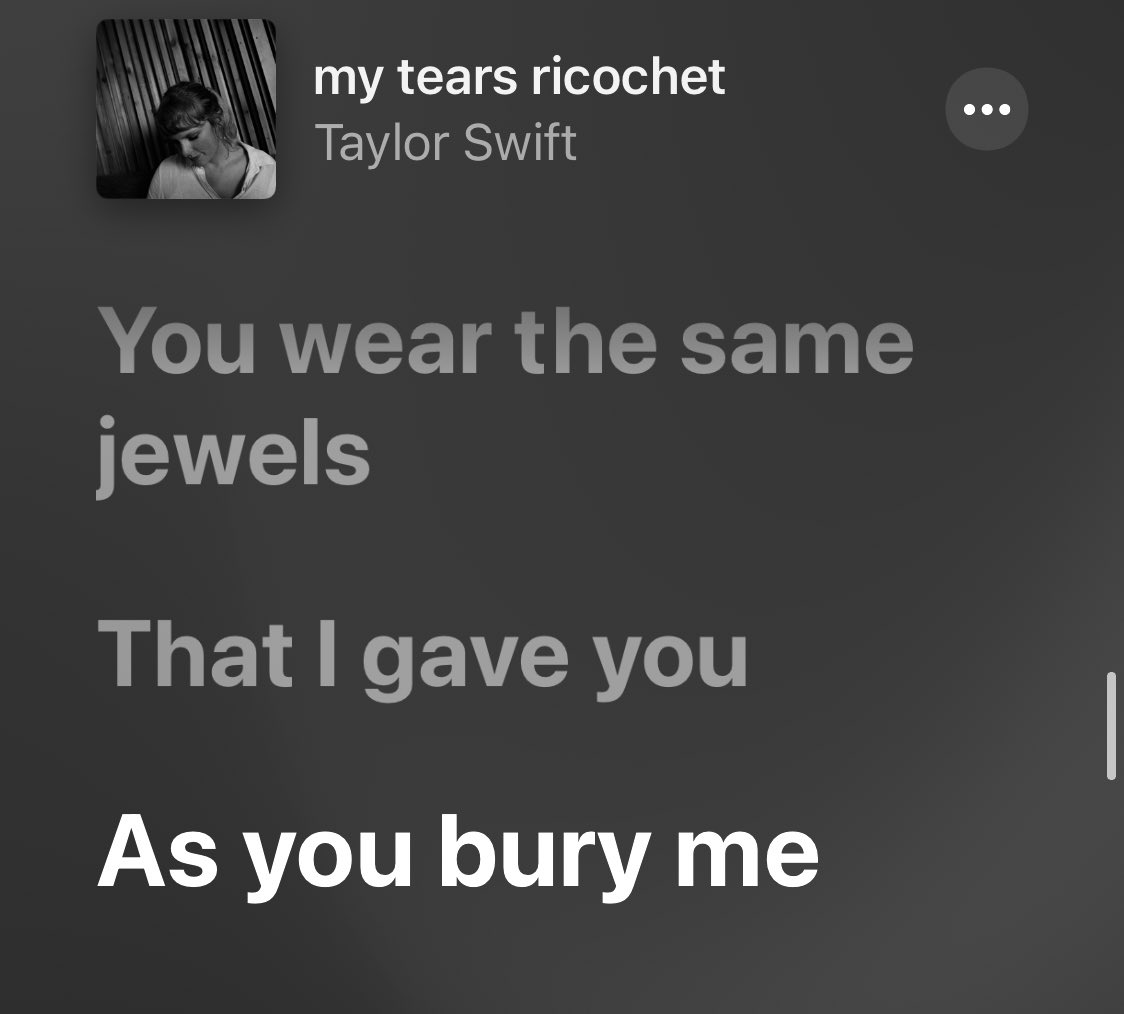 She ‘died’ on the 6th album...reputation...which was also the last album she made under Big Machine label