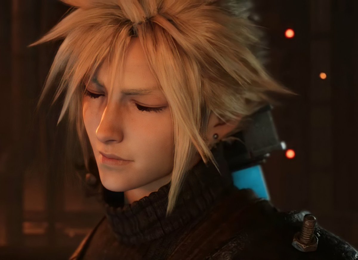 cloud_ff7r_'s tweet photo. ░*sings* I would be lost drifting along floating up high time after time and there you'd be shining brightly your smiling face to guide my way bloody and bruised brought to my knees when beaten down when broken up you would appear, reach out to me, heal every wound,░ https://t.co/JhE83cSmar