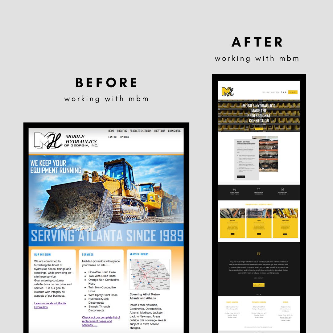 #FlashbackFriday to when we had the privilege to work along side Mobile Hydraulics in recreating their website! Check out here: buff.ly/3kVrogY